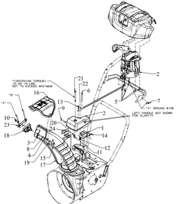 Chute Diagram and Parts List for 2X528SWE (31BH54TT709)(2016) Cub Cadet Snow Blower